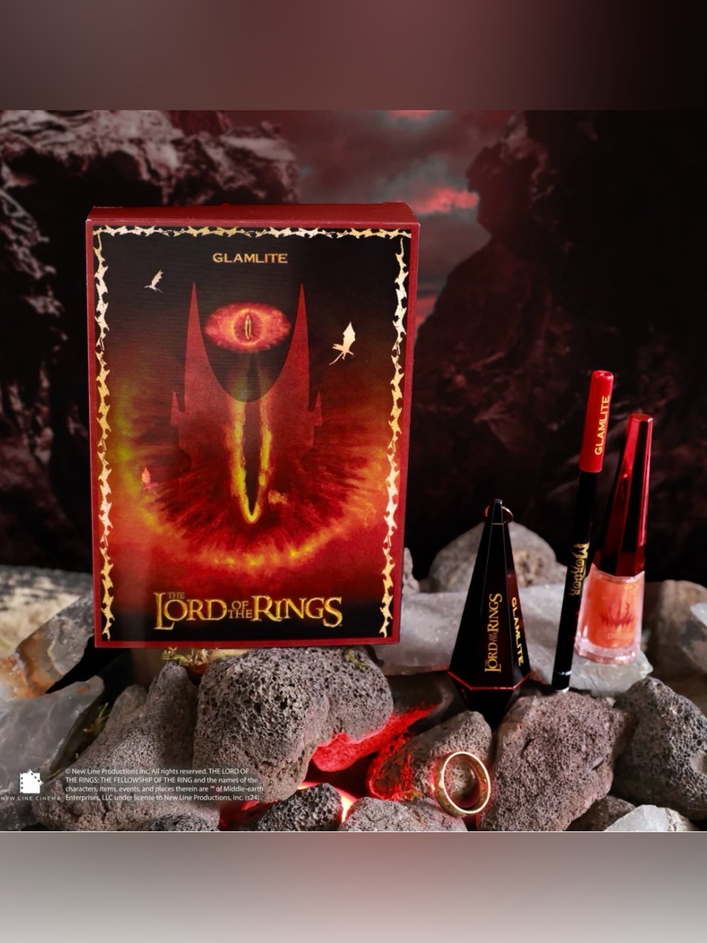 Glamlite x The Lord of the Rings EYE OF SAURON LIP KIT
